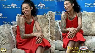 is chanel west ready for first porn in vegas with oil massage and bondage orgasm?