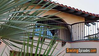 Are these swingers breaking rules before they fuck in an orgy?