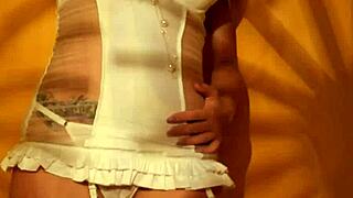 sexy blonde pornstar does a retro tease and solo masturbation session with big tits and ass