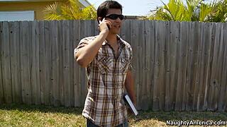 Naughty Stephani Moretti's Pierced Floor Fucking Fantasy