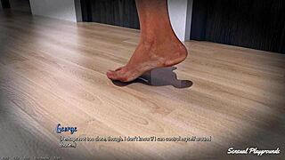 the horny renter finally fucks his gorgeous landlord with big tits in lingerie