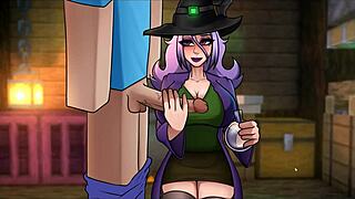 I love riding in this Hornycraft Minecraft hentai wedding scene.