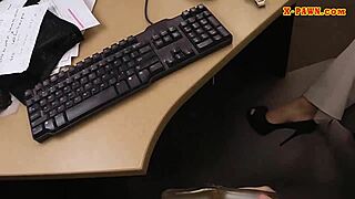 Busty woman pawns pussy then gets rammed in reality