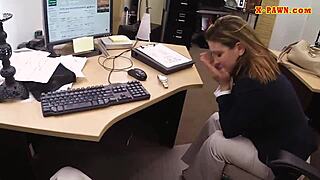 Busty woman pawns pussy then gets rammed in reality