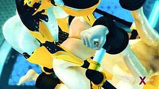 Horny cute cuffed young brunette sucks monster cock in 69, deepthroat, doggystyle, posing for sex.