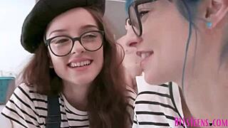 three cute teen best friends jewelz blu, lily-glee, allie addison explore wild desires