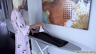 Milf with big tits gets fucked doggystyle and facialized. Blonde MILF