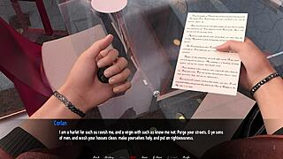 we begin playing lily's curse part one with a redhead and brunette