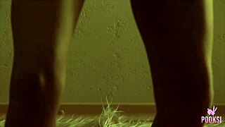 Hot Sepia Clip! Alexandra Strips Down and Gets Bent Over!