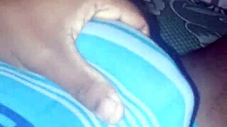 I remove everything but my penis in a solo masturbation lesbian video