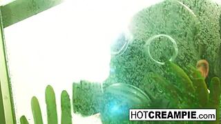 Asas gets a zombie-style anal creampie in this hardcore scene