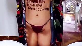 Fat BBW Slut Undresses And Masturbates With Toys In Anal Exhibitionism Recording