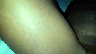 Ebony wife handles every inch of monster cock.