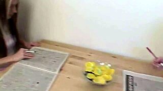 Simpson twins lick and finger their pussies solo