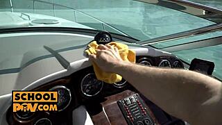 Intense Motorboat Fuck with Math Teacher Milf Lilu Moon