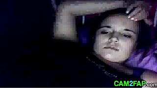 teen 18+ performs on webcam in free porn video