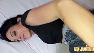 ed junior fucks without removing jeans or shirt vitória vonteese complete on red and sheer