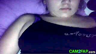 teen 18+ performs on webcam in free porn video