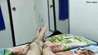 I Give A Footjob With My Sexy Legs