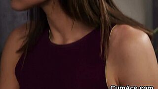 foxy sex kitten gets jizz load on her face eating all the cream