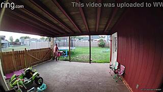 Wife Sucks and Fucks on Back Porch in Broad Daylight