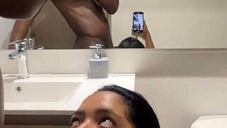 i give him a delicious blowjob while he gets ready for work -amateur couple-