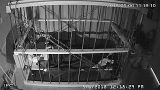 Men in bondage, cage footage raw and unedited