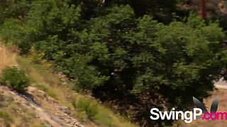 Steamy Softcore Action with Hot Black Swinger Couple