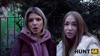 Hungarian Girlfriend Gets Fucked Hard On The Street In POV Cuckold Scene