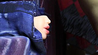 while she stayed quiet, i slid my monster cock deep into her wet redhead mouth