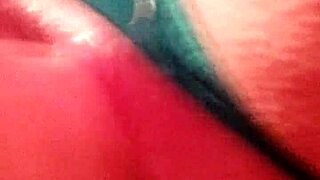 Sexy Latina milf masturbates with dildo to orgasm