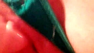 Sexy Latina milf masturbates with dildo to orgasm