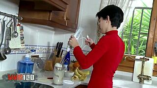 Alex getting hardcore anal sex in the kitchen