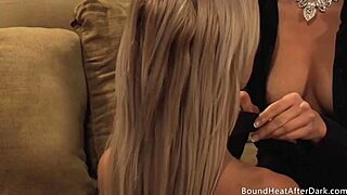 Leather and lace clash in a wild fight for mistress's favor.