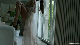 Stasyq stunning naked girls striptease showing shaved pussies and boobs in stockings