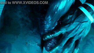 Worshipping big black hairy cock in cosplay feels divine.