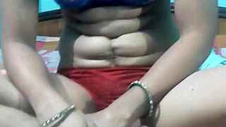 Kavita casually removes her dress on webcam as an Indian milf