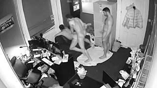 Wild Threesome Night At Work 2 Bonus Cam Content!