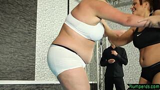 Wrestler Bbw Drilled During Spooning Curvy Plump