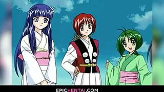 sweet virgin pussy gets drilled and teased in wild hentai action