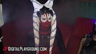 luke hardy wakes up a pretty woman aria alexander he found in the club before fucking her - digitalplayground