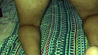 Chubby Gay Man Rides Thick Dildo in Close-Up View