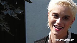 mila milan joins outdoor orgy with fucking and cum in mouth