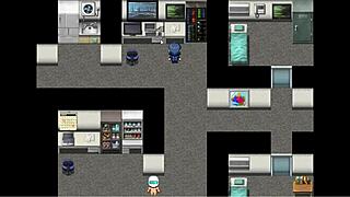 Kissing In Closet With Huge Tits In Leather Outfit Before Alien Monster In Hentai Game