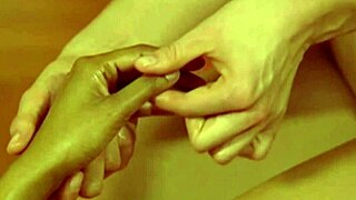 she indulges in a steamy lesbian massage with sensual touches