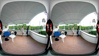 Vrlatina Features Threesome With Two Super Hot Latinas In Vr