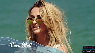 Stunning Milf Cara Mell Strips Bare on Ukrainian Beach!