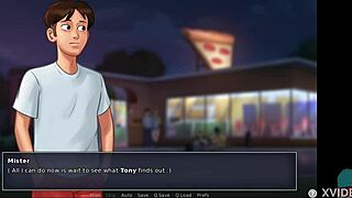 hot brunette teen blows in summertime saga 😘