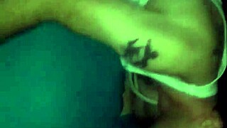 Pregnant woman shows off her big tits and ass