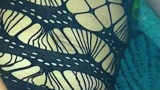 He fucks my ass while I have vibrator in pussy